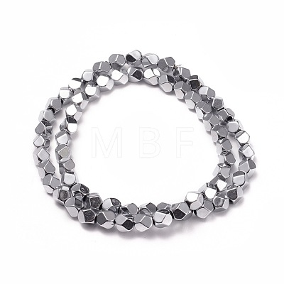 Electroplate Non-magnetic Synthetic Hematite Beads Strands G-I260-06A-1