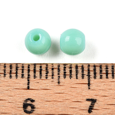 Opaque Solid Color Glass Beads GLAA-N007-4mm-A04-1