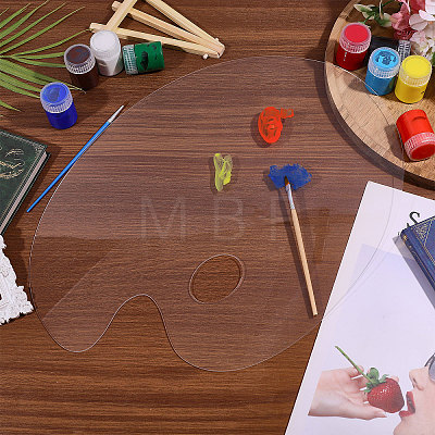 Plastic Watercolor Oil Palette AJEW-WH0696-656-1