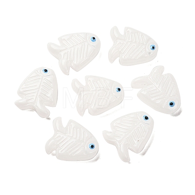 Transparent Glass Enamel Beads LAMP-U004-06-08-1