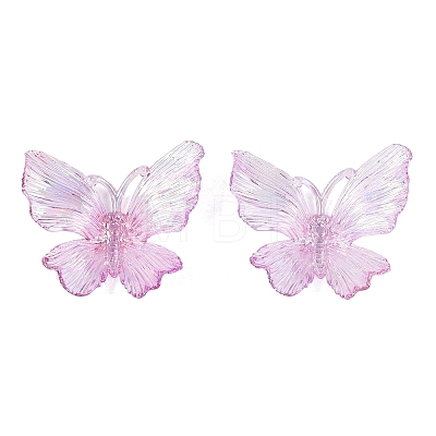 Transparent Plastic Pendants KY-N025-44F-1