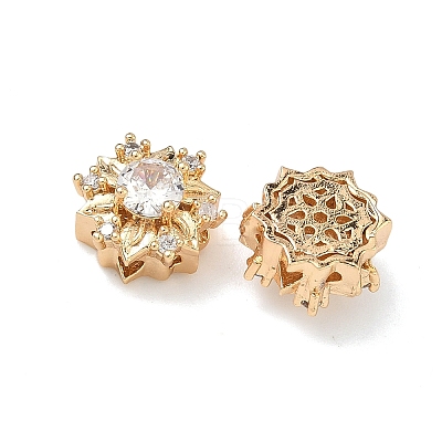 Brass Pave Cubic Zirconia Multi-Strands Links KK-B172-19G-01-1