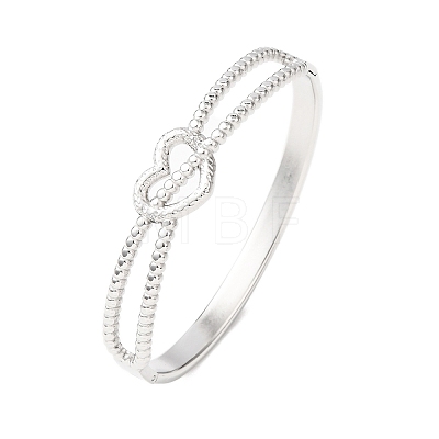 304 Stainless Steel Hinged Bangles for Women BJEW-F527-02P-1