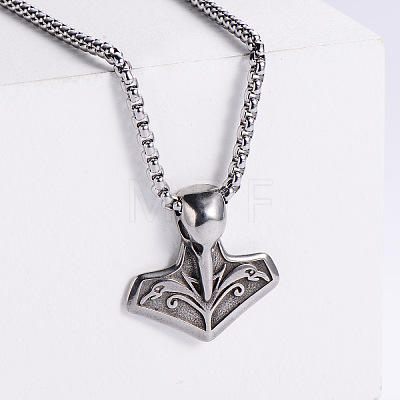 Anchor Punk Style 304 Stainless Steel Pendant Men's Necklace Nightclub Accessory SZ0726-1-1