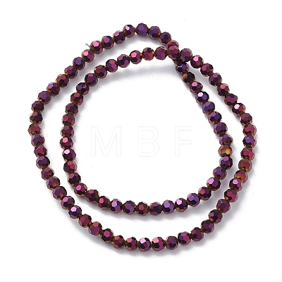 Electroplate Glass Beads Strands EGLA-K015-10B-1