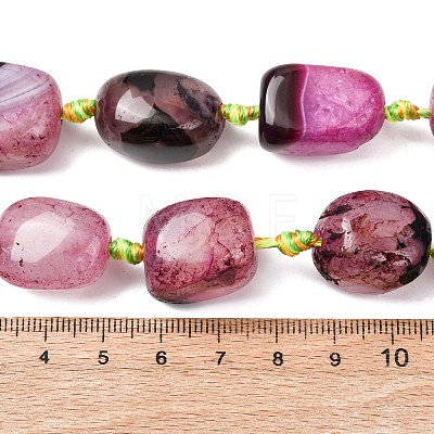 Natural Agate Beads Strands G-F825-G01-01B-1