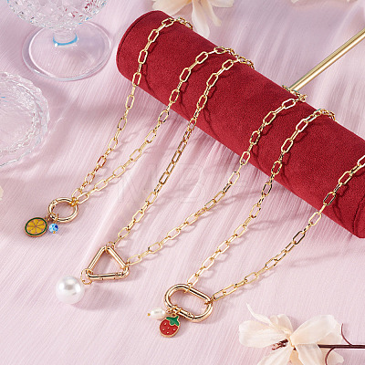 2Pcs Brass Necklaces NJEW-TAC0045-1