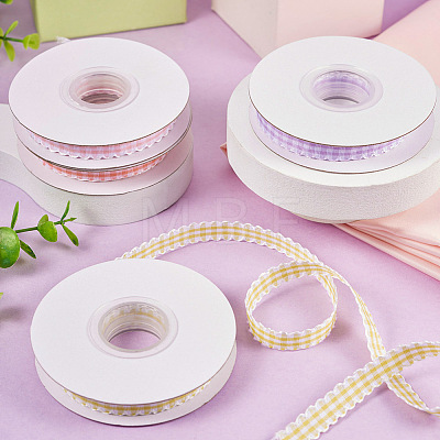 10 Yards Flat Polycotton(Polyester Cotton) Ribbon OCOR-TAC0030-01A-1