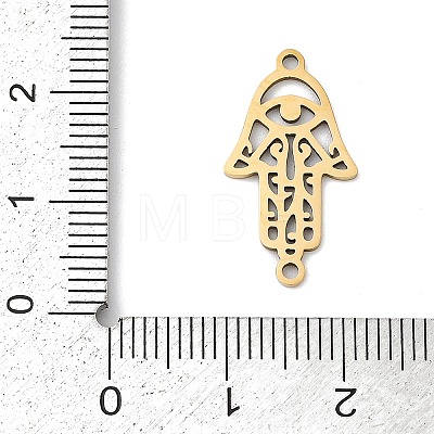 201 Stainless Steel Religion Laser Cut Connector Charms STAS-F316-37G-1