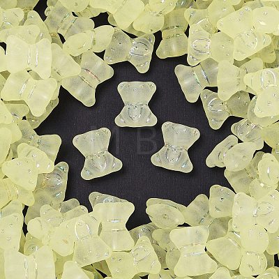 Frosted Transparent Acrylic Beads OACR-P029-20B-03-1