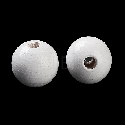 Printed Wood Beads WOOD-Z002-16C-1