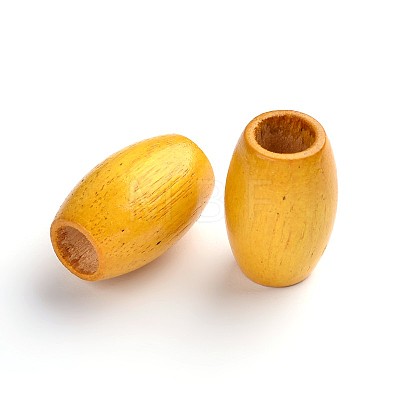 Dyed Barrel Natural Wood Beads X-WOOD-S619-4-LF-1