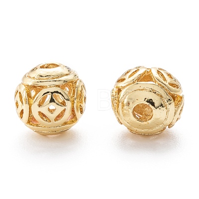 Alloy Hollow Beads PALLOY-P238-10G-RS-1