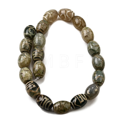 Tibetan Style dZi Beads Strands G-S389-A14-1
