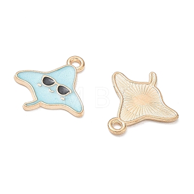 Alloy Enamel Pendants AL-CBAE435-17G-05-1