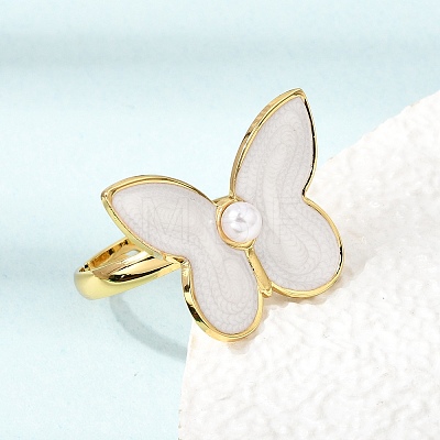 304 Stainless Steel Enamel Cuff Open Rings SA-CBA369F-04G-01-1