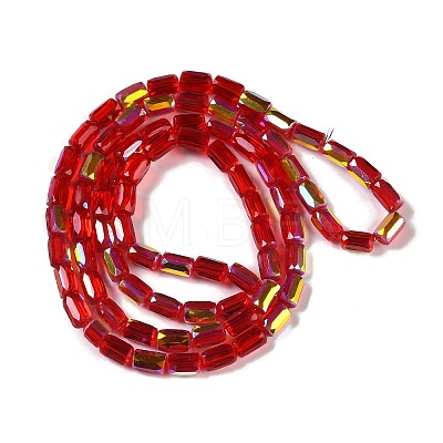 Electroplate Glass Beads Strands GLAA-Q101-02A-AB05-1