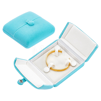 Portable Travel Velvet Jewelry Cases for Bangle CON-WH0089-247-1