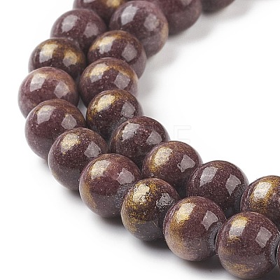 Natural Mashan Jade Beads Strands G-P232-01-L-8mm-1