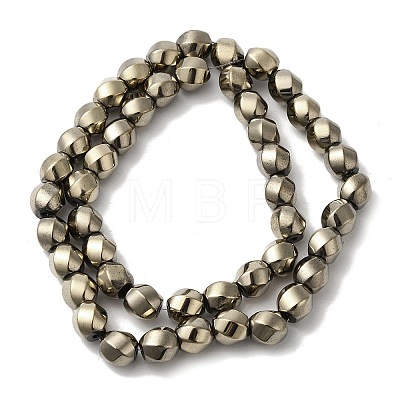 Electroplated Synthetic Magnetic Hematite Beads Strands G-I364-J01-02-1