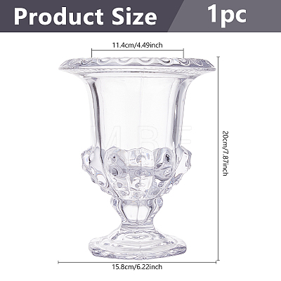 Glass Art Vase AJEW-WH0643-104-1