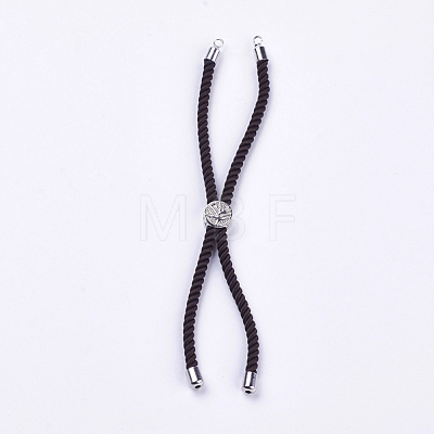Nylon Twisted Cord Bracelet Making MAK-F018-10P-RS-1