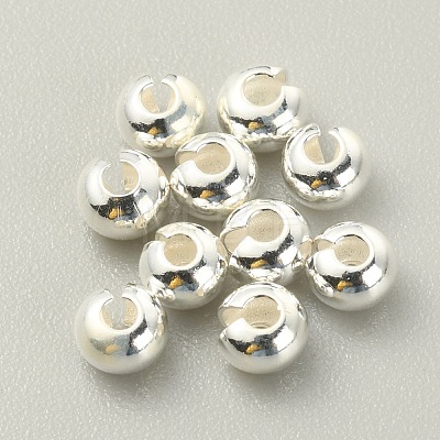 925 Sterling Silver Crimp Beads Covers FIND-WH0120-53B-1