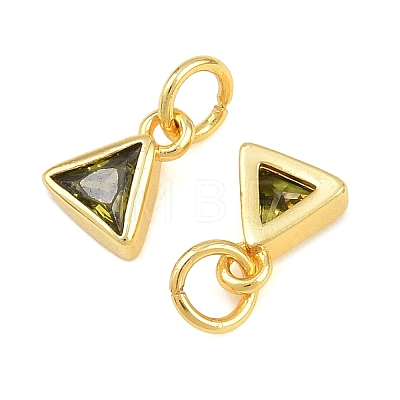 Brass Pave Cubic Zirconia Charms CU-CBA3D67-10G-09-1
