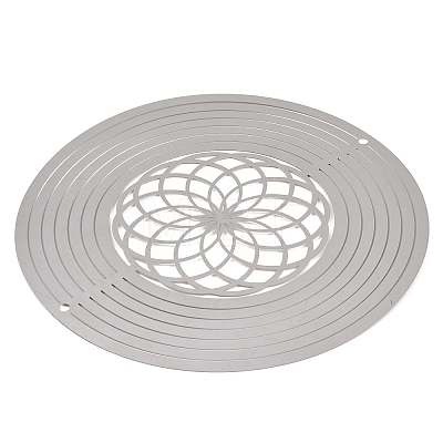 201 Stainless Steel 3D Rotating Hanging Wind Spinner STAS-B122-01P-09-1