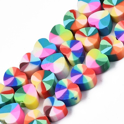 Handmade Polymer Clay Beads Strands CLAY-N008-002G-1