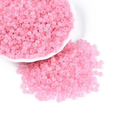 6/0 Transparent Inside Colours Glass Seed Beads SEED-N008-08P-1