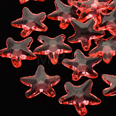 Transparent Acrylic Beads TACR-S154-58B-910-1