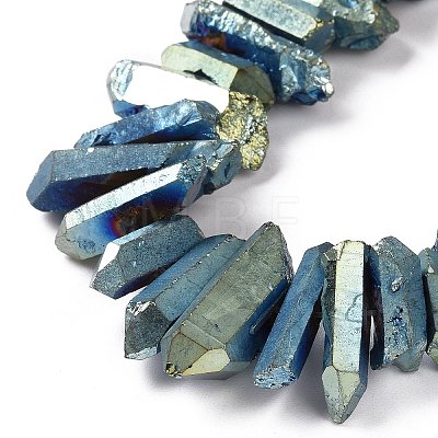 Natural Quartz Crystal Points Beads Strands G-K181-B16-1