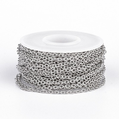 304 Stainless Steel Textured Cable Chains CHS-H007-42P-1