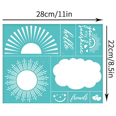 Self-Adhesive Silk Screen Printing Stencil DIY-WH0338-286-1