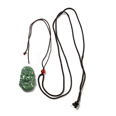 Natural Jadeite Pendant Necklaces G-H306-05-04-1