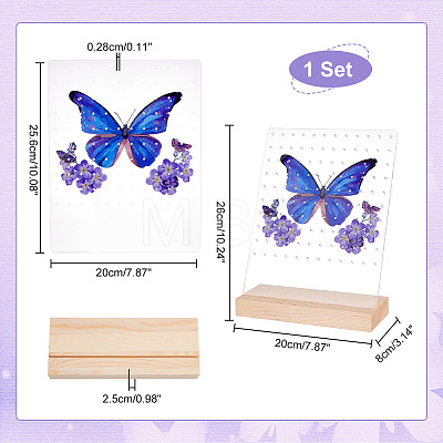 Transparent Acrylic Earring Displays NDIS-WH0015-01D-1