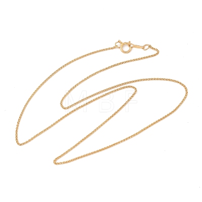1/20 14K Gold Filled Wheat Chain Necklaces for Women Men NJEW-Z068-12G-1