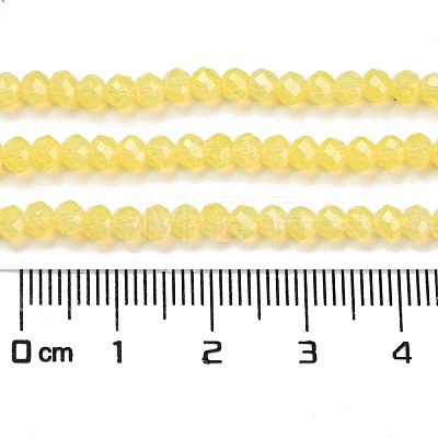 Baking Painted Transparent Glass Beads Strands DGLA-A034-J3mm-B07-1