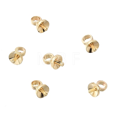 Brass Cup Pearl Peg Bails Pin Pendants KK-C258-11LG-1