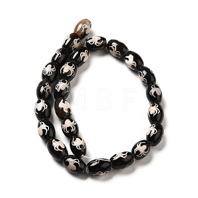Tibetan Style dZi Beads Strands G-F726-A10-1