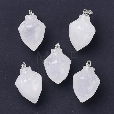 Natural Quartz Crystal Pendants G-G842-01G-1