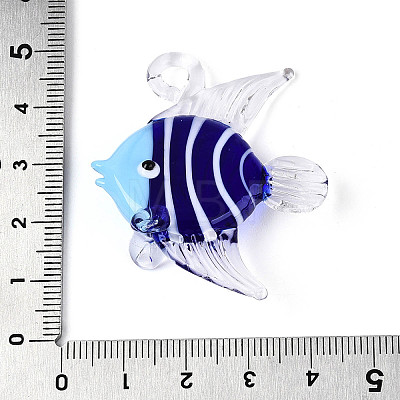 Handmade Lampwork Pendants LAMP-T025-02B-1