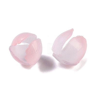 Simulation Lotus Shape Acrylic Bead Cap SACR-A008-03-1