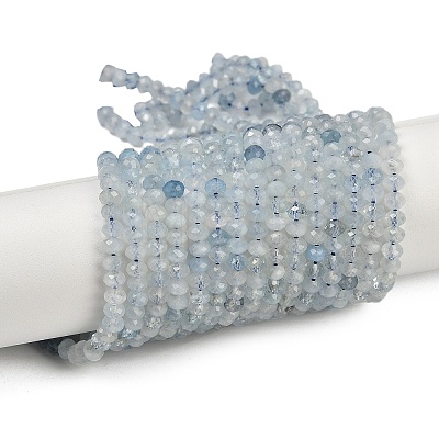 Natural Aquamarine Beads Strands G-L587-B02-01-A-1