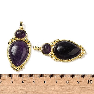 Natural Amethyst Pendants G-C096-04G-06-1