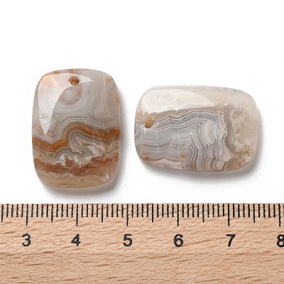 Natural Mexican Agate Pendants G-B123-06F-1