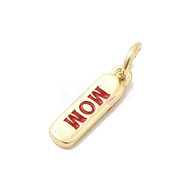 Brass Enamel Charms KK-P338-01G-C02-1