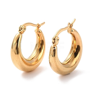 PVD Vacuum Plating 304 Stainless Steel Chunky Hoop Earrings for Women EJEW-F280-06A-G-1