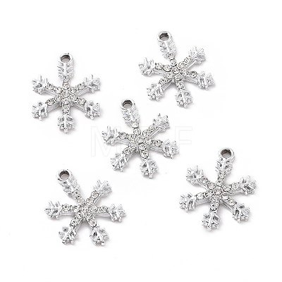 Alloy Crystal Rhinestone Pendants ALRI-C008-20P-1